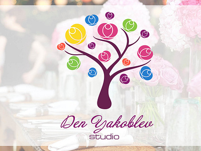 Logo for Studio family celebrations of Den Yakovlev adobe illustrator branding graphic design logo logo design