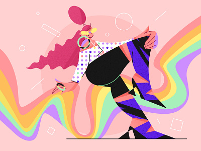 We are who we are⁣⁣ app bodypositive character colorful design equality feminism gay girl illustration pride rainbow society texture tolerance ui vector web woman