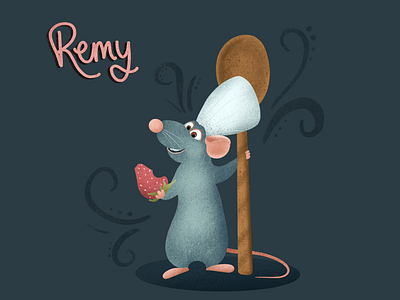 Disney’s Ratatouille | Remy design disney illustration lettering pixar procreate ratatouille remy