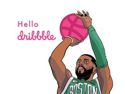 Uncle Drew Dribbbles basketball debut dribbble illustrator debutshot