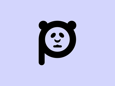 Panda Logo Negative Space