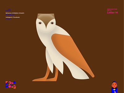 Letter M & owl 36daysoftype contest daigitaltype design font graphic graphic design handmadefont letter letter m logo type matters typelove typeyeah typography welovetype word