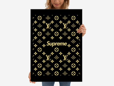 Poster Lv & Superme art branding decor design graphic graphic design house icon idea illustration illustratrion logo logo design poster poster art poster design typography vector