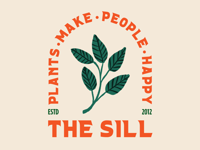 The Sill badge design graphic design logo design print design typography