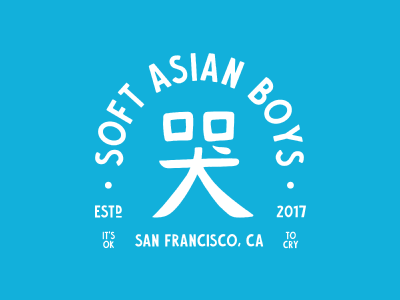 Soft Asian Boys Badge Design badge design graphic design lettering logo design type layout typography visual design
