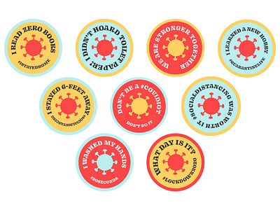 Pandemic Scout Badges badge badge design badges design graphic design scout badges