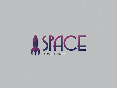 Space Adventures branding design icon logo typography