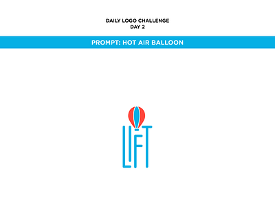 Hot Air Ballon logo branding daily logo challenge design flat illustrator logo minimal typography