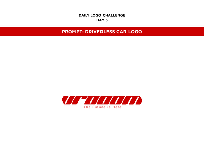 Driverless Car Logo branding daily logo challenge flat illustrator logo minimal typography