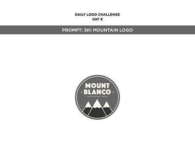 Ski mountain logo branding daily logo challenge design illustrator logo minimal typography