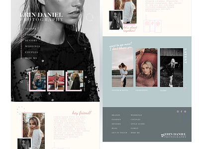 Feminine Photography Web Design