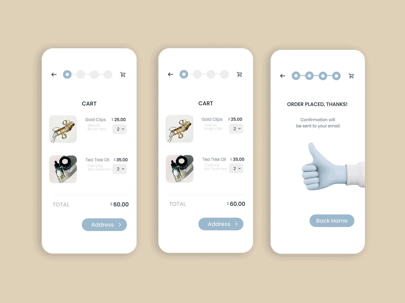 Ecommerce App | Daily UI 002 (Checkout)