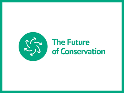 The Future Of Conservation arrows cambridge circular conservation environment green logo movement science
