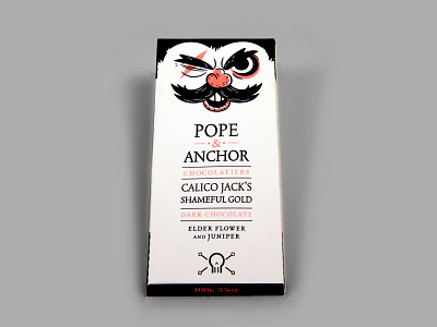 Pope and Anchor Chocolatiers branding characters chuckscott graphic design illustration package design