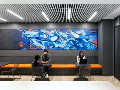 Gensler San Antonio Office Mural