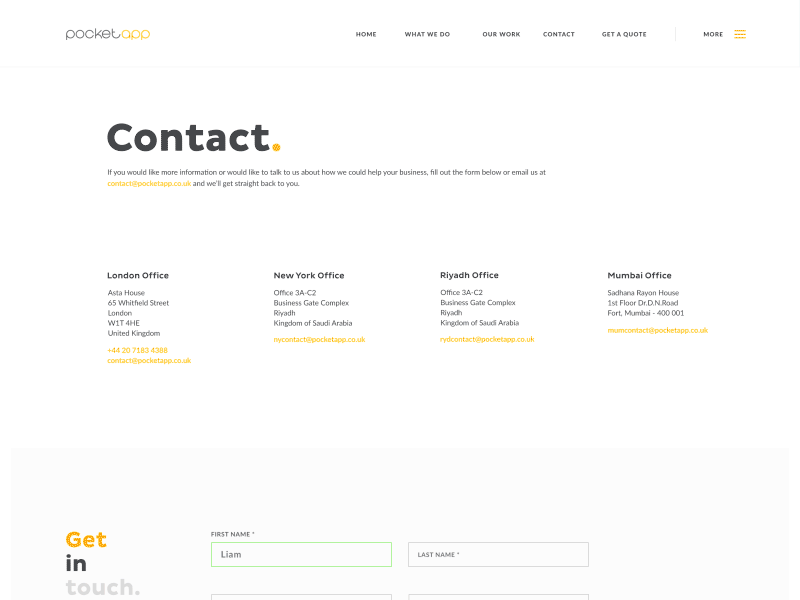 Multiple Address Concept address clean concept contact ui ux web website