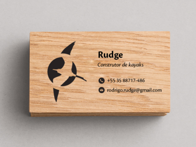 Rudge art direction branding business card graphic design logo print design