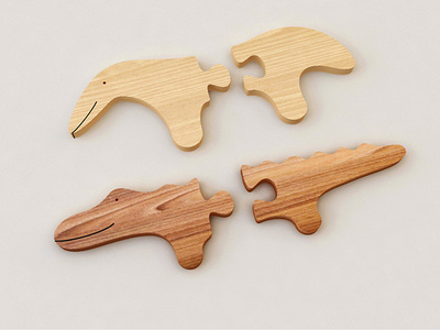 Puzzle 3D - Bichos do Brazil art direction branding packaging design print design product design toy design wood