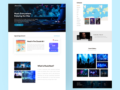 Landing Page Exploration exploration landing design landing page design landingpage music music app uidesign