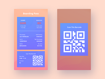 DailyUI#24 - Boading Pass