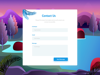 Daily UI#28-Contact Us