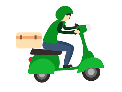 Ojek design dribbble vector