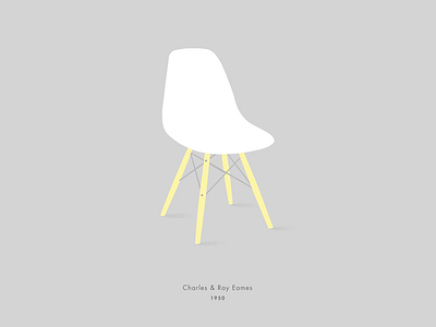 Eames chair design eames furniture illustration vector