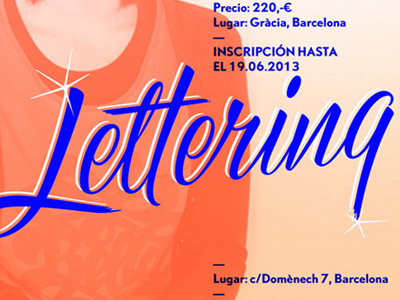 Lettering american blue brush lettering letters pointed brush script type