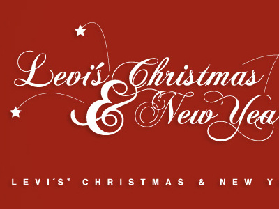 Levischristmas3 christmas lettering levis logotype