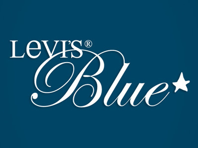 Levi's Blue Logotype blue lettering levis logotype