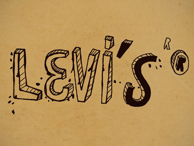 A handmade print for Levi’s