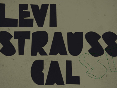 Levi's print apparel handmade lettering levis print