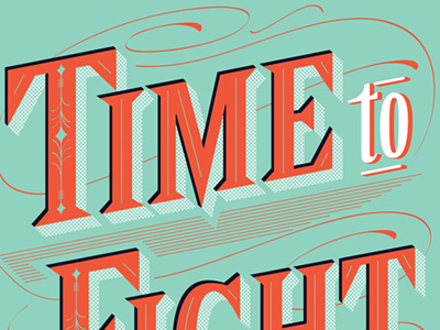 Time to fight detail fight lettering lvsc