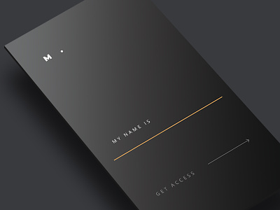 Get access black gold interface minimal ui user experience user interface ux