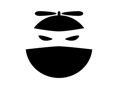 Nerd Ninja branding circular design flat icon illustration logo nerd ninja