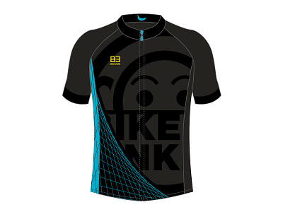 "Tron Banana" Bike Monkey Jersey branding cycling kit design flat jersey