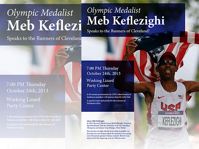 Event Poster: Meb Kelfezighi event poster print