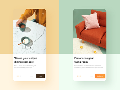 Furniture App • On Boarding