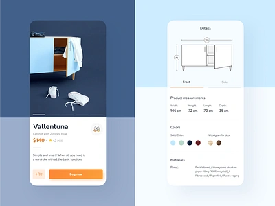 Furniture App • Product Details app ecommerce furniture furniture app minimal mobile app product page ui uiux ux