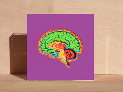 Paper art - brain art brain colorpaper design graphic design illustarion illustration paper print product design