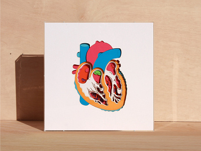 Paper art - Heart art colorpaper design graphic design heart illustration paper print product design