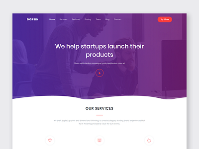 Dorsin -  Landing Page Template