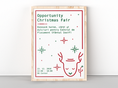 Christmas Charity Event Poster branding christmas design flat icon illustration lettering minimal poster poster art vector web