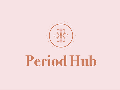 Period Hub Logo branding coloful color design digital 2d flat icon illustration lettering logo minimal poster poster art typography vector