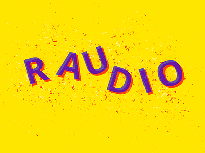 Audio Radio 2 abstract animation app art branding concept design flat icon illustration ios lettering logo type typography ui ux vector web website