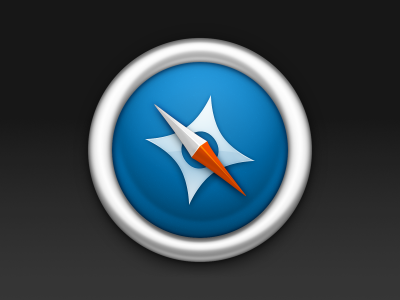 Minimal Safari browser compass icon mac webkit