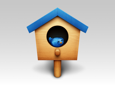 Twitter Birdhouse bluebird house icon mac