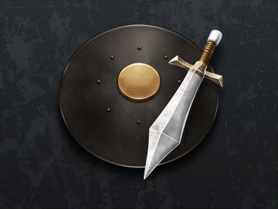 Warrior 512 fantasy game icon mac metal shield skyrim sword warrior