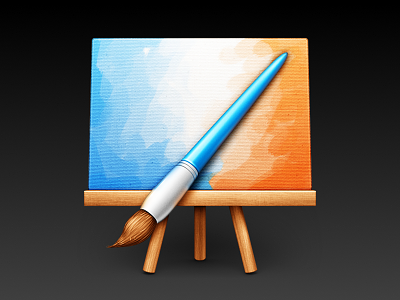 MyPaint brush canvas drawing easel icon metal mypaint paint painting wood