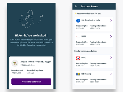 Discover Loan App Design